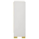 Marceline 5-drawer Chest White by Coaster at Eve Furniture