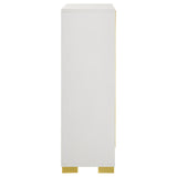 Marceline 5-drawer Chest White by Coaster at Eve Furniture