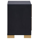 Marceline Black 5-Piece Full Bedroom Set with LED Headboard