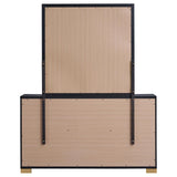 Marceline 6-drawer Dresser with Mirror Black by Coaster at Eve Furniture