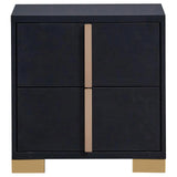 Marceline Black 4-Piece Eastern King Bedroom Set with LED Headboard by Coaster at Eve Furniture
