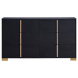 Marceline Black 4-Piece Full Bedroom Set with LED Headboard by Coaster at Eve Furniture