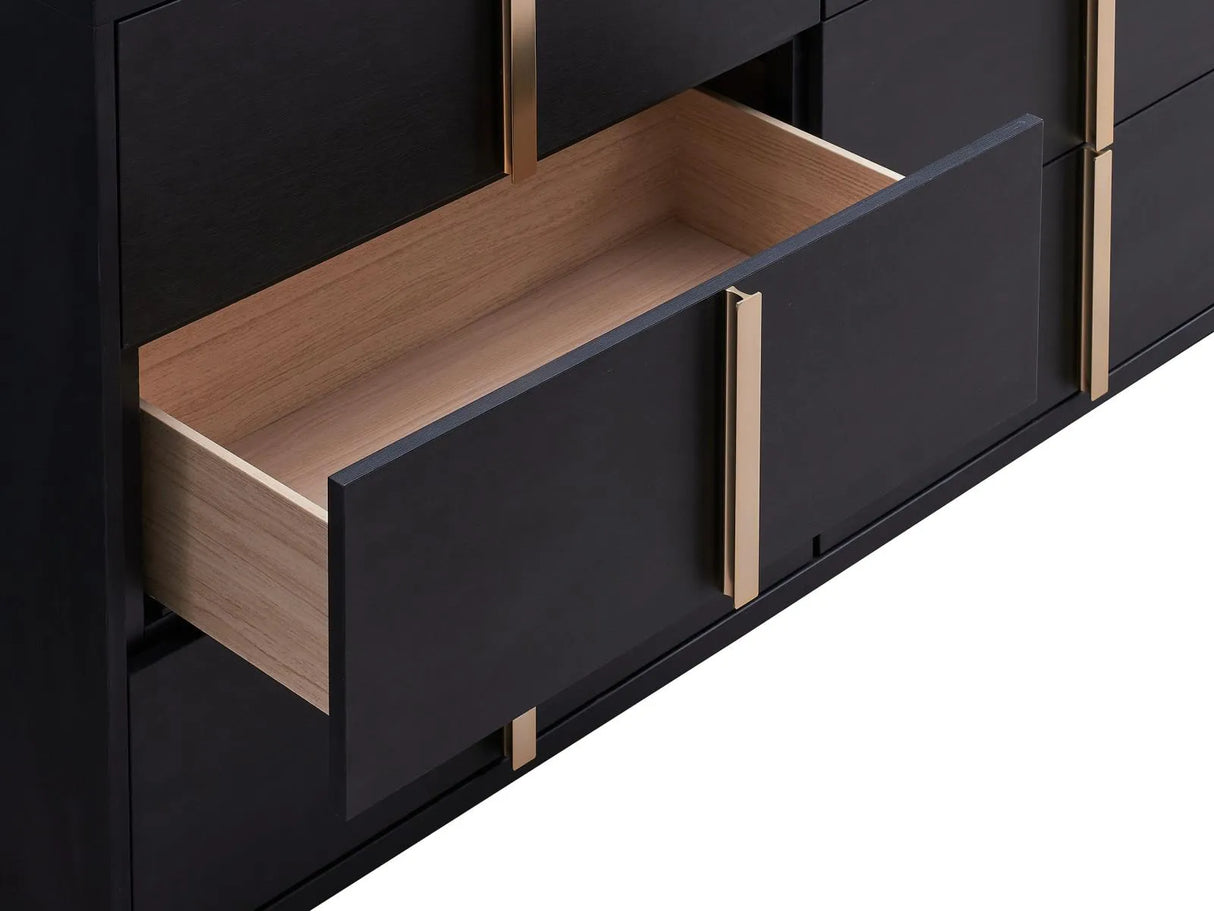 Marceline Black 4-Piece Queen Bedroom Set with LED Headboard by Coaster at Eve Furniture