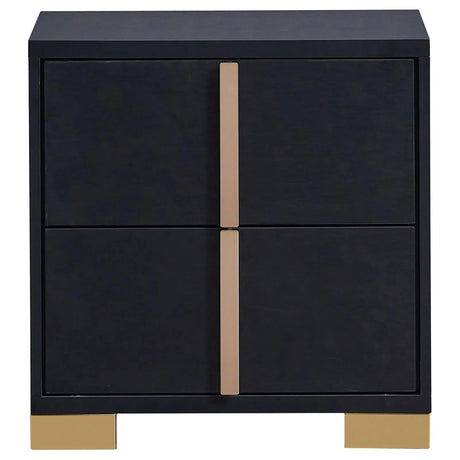 Marceline Black 4-Piece Queen Bedroom Set with LED Headboard by Coaster at Eve Furniture