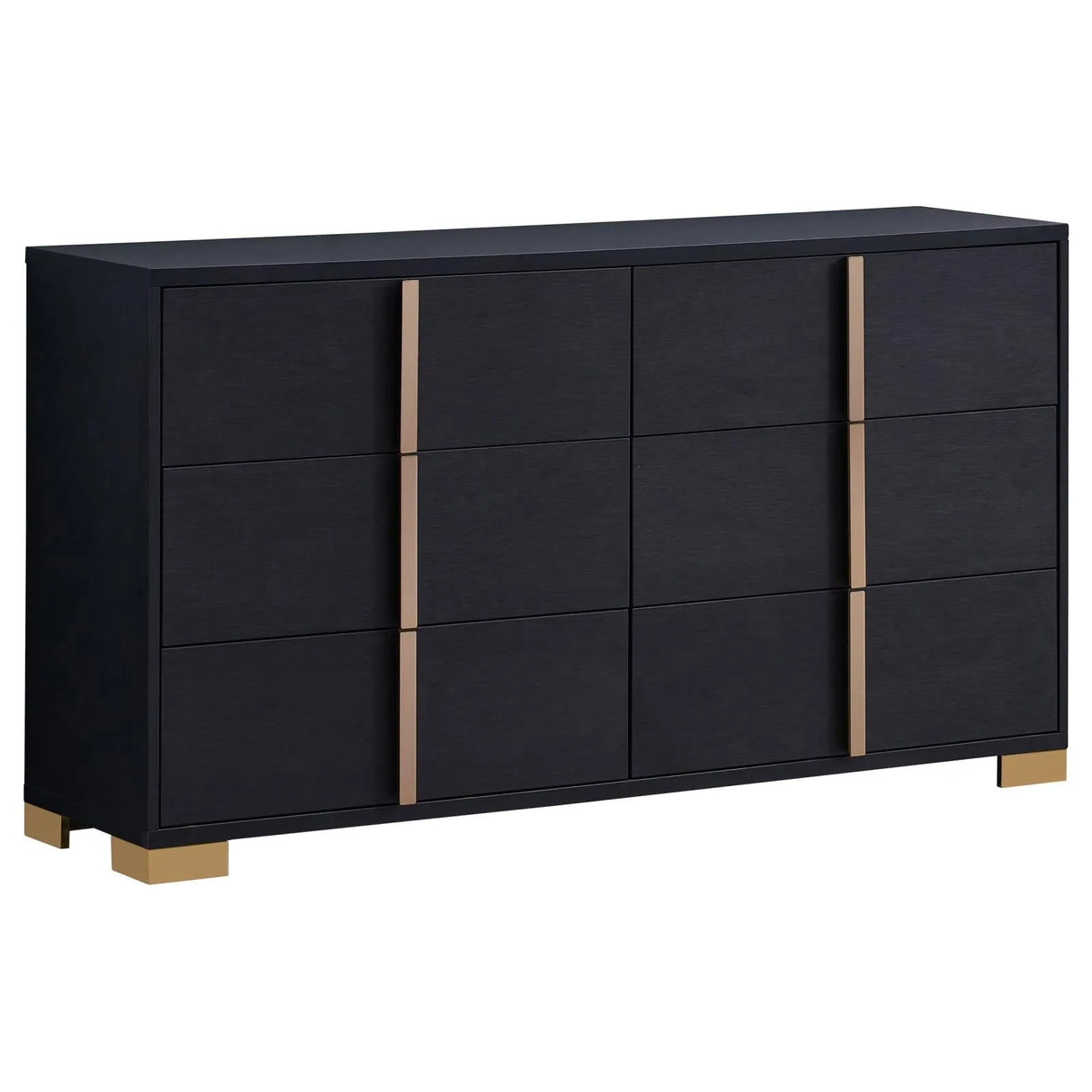Marceline Black 4-Piece Twin Bedroom Set with LED Headboard by Coaster at Eve Furniture