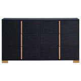 Marceline Black 4-Piece Twin Bedroom Set with LED Headboard by Coaster at Eve Furniture