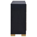 Marceline Black 4-Piece Twin Bedroom Set with LED Headboard by Coaster at Eve Furniture