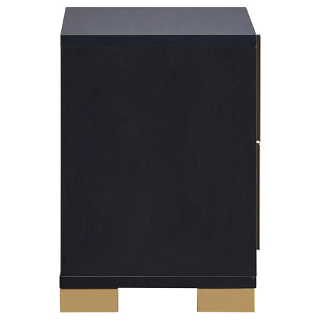 Marceline Black 5-Piece Eastern King Bedroom Set with LED Headboard by Coaster at Eve Furniture