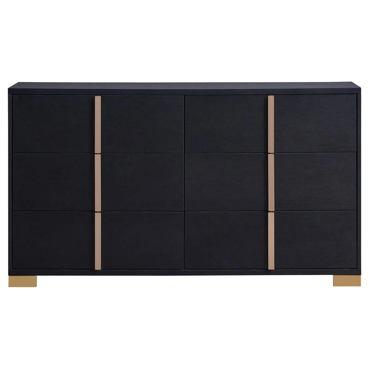 Marceline Black 5-Piece Eastern King Bedroom Set with LED Headboard by Coaster at Eve Furniture