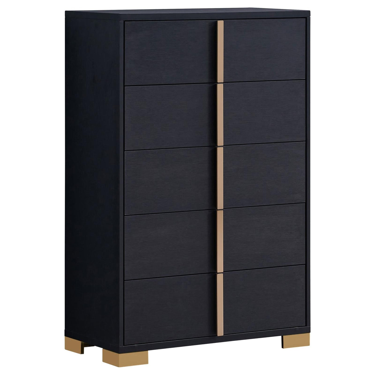 Marceline Black 5-Piece Full Bedroom Set with LED Headboard by Coaster at Eve Furniture