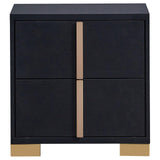 Marceline Black 5-Piece Full Bedroom Set with LED Headboard by Coaster at Eve Furniture
