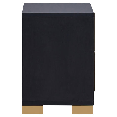 Marceline Black 5-Piece Full Bedroom Set with LED Headboard by Coaster at Eve Furniture