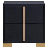 Marceline Black 5-Piece Queen Bedroom Set with LED Headboard by Coaster at Eve Furniture