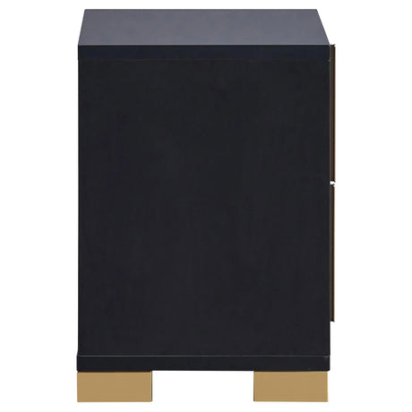 Marceline Black 5-Piece Queen Bedroom Set with LED Headboard by Coaster at Eve Furniture