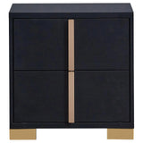 Marceline Black 5-Piece Twin Bedroom Set with LED Headboard by Coaster at Eve Furniture
