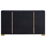 Marceline Black 6-drawer Dresser by Coaster at Eve Furniture