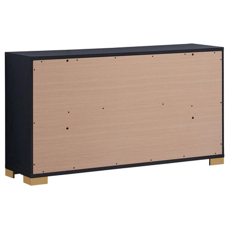 Marceline Black 6-drawer Dresser by Coaster at Eve Furniture