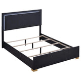 Marceline Black Queen Bed with LED Headboard by Coaster at Eve Furniture