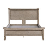 Marceline Gray Oak California King Canopy Platform Bed by Homelegance at Eve Furniture