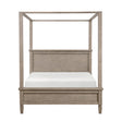 Marceline Gray Oak California King Canopy Platform Bed by Homelegance at Eve Furniture