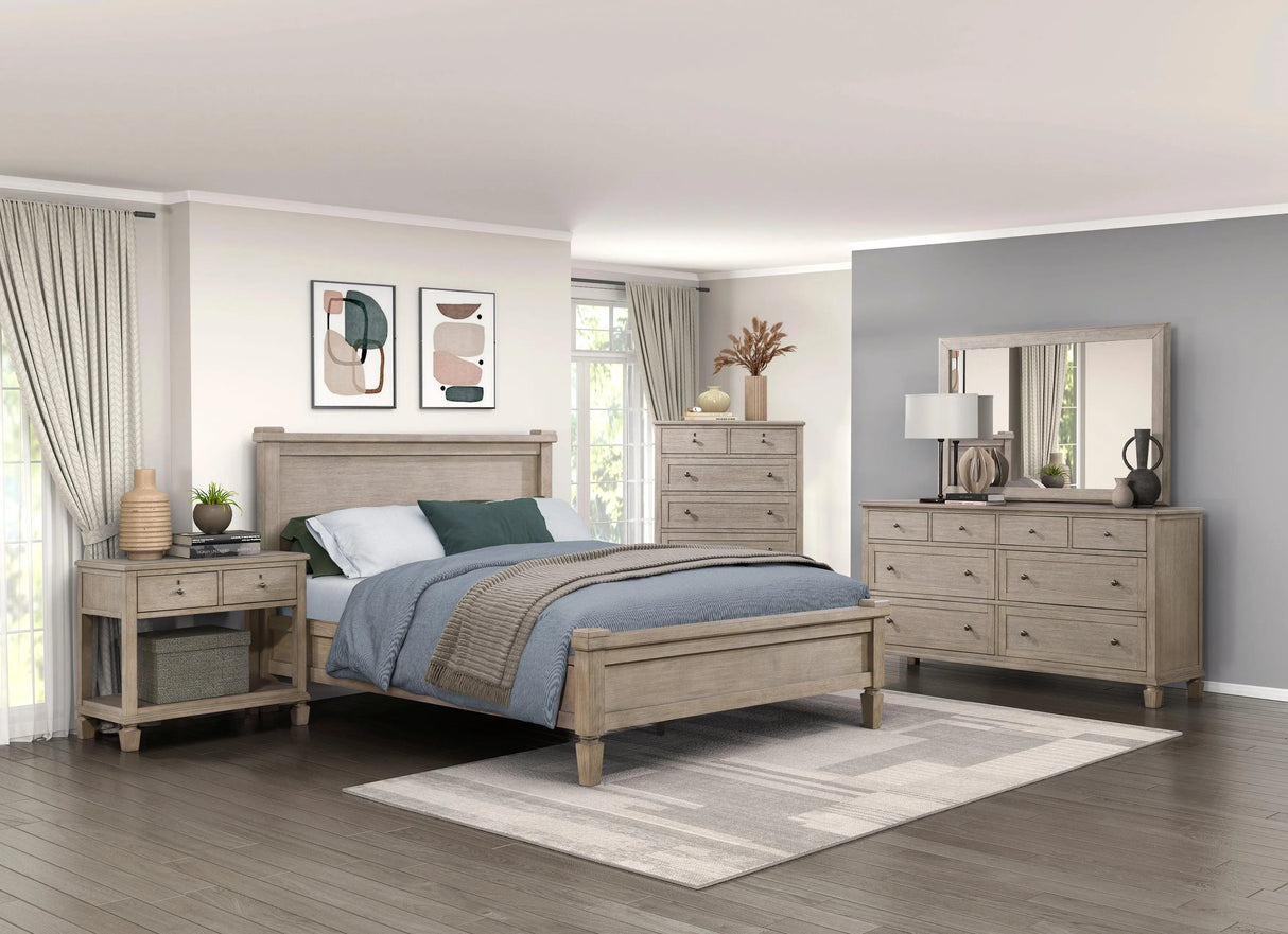 Marceline Gray Oak Dresser by Homelegance at Eve Furniture