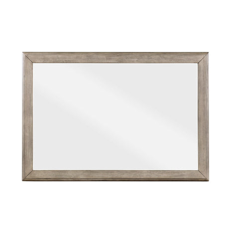 Marceline Gray Oak Mirror by Homelegance at Eve Furniture