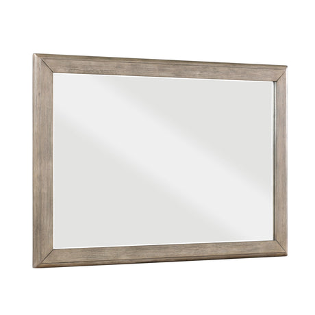 Marceline Gray Oak Mirror by Homelegance at Eve Furniture