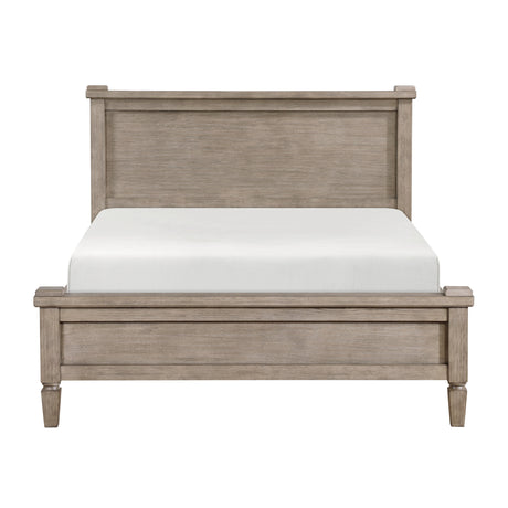 Marceline Gray Oak Queen Canopy Platform Bed by Homelegance at Eve Furniture