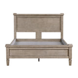 Marceline Gray Oak Queen Canopy Platform Bed by Homelegance at Eve Furniture