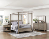 Marceline Gray Oak Queen Platform Bed by Homelegance at Eve Furniture
