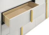 Marceline White 5-Piece Eastern King Bedroom Set with LED Headboard by Coaster at Eve Furniture