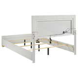 Marceline White 5-Piece Eastern King Bedroom Set with LED Headboard by Coaster at Eve Furniture