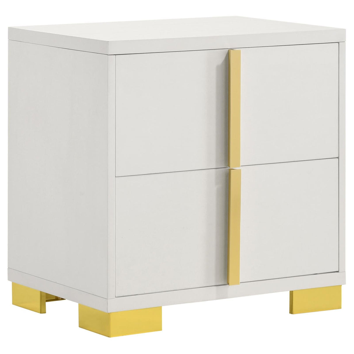 Marceline White 5-Piece Eastern King Bedroom Set with LED Headboard by Coaster at Eve Furniture