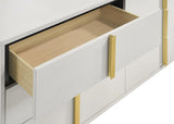 Marceline White 5-Piece Full Bedroom Set with LED Headboard by Coaster at Eve Furniture