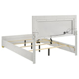 Marceline White 5-Piece Full Bedroom Set with LED Headboard by Coaster at Eve Furniture