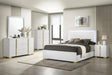 Marceline White 5-Piece Full Bedroom Set with LED Headboard by Coaster at Eve Furniture