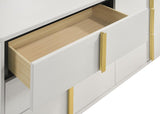 Marceline White 6-drawer Dresser by Coaster at Eve Furniture