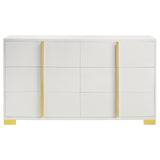 Marceline White 6-drawer Dresser by Coaster at Eve Furniture