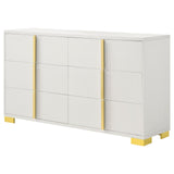 Marceline White 6-drawer Dresser by Coaster at Eve Furniture