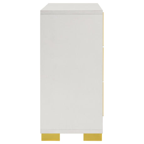 Marceline White 6-drawer Dresser by Coaster at Eve Furniture