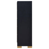 Marceline 5-drawer Chest Black by Coaster at Eve Furniture