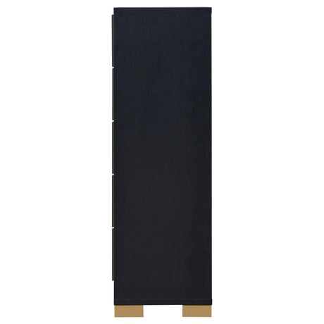 Marceline 5-drawer Chest Black by Coaster at Eve Furniture