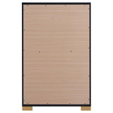 Marceline 5-drawer Chest Black by Coaster at Eve Furniture