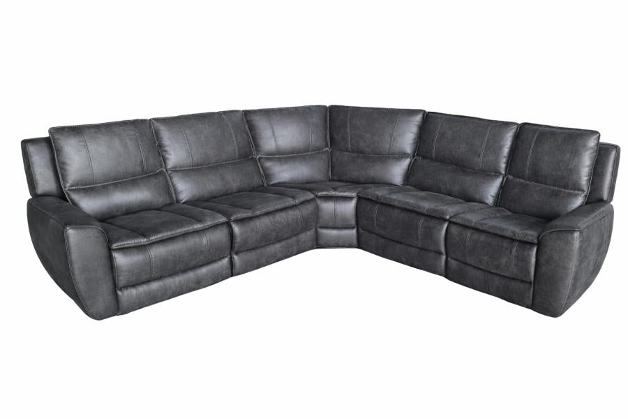 Marcell Grey HP0426 5-Piece Modular Power SectionalSet by Coaster at Eve Furniture