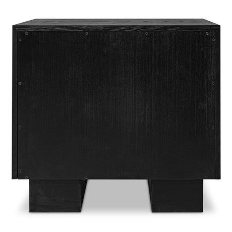 Marcelle Black Nightstand by MOES at Eve Furniture