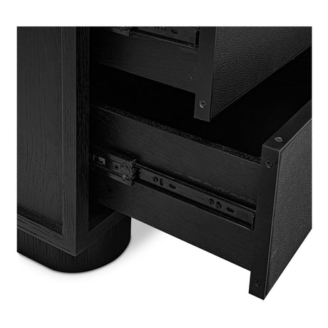 Marcelle Black Nightstand by MOES at Eve Furniture