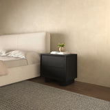Marcelle Black Nightstand by MOES at Eve Furniture