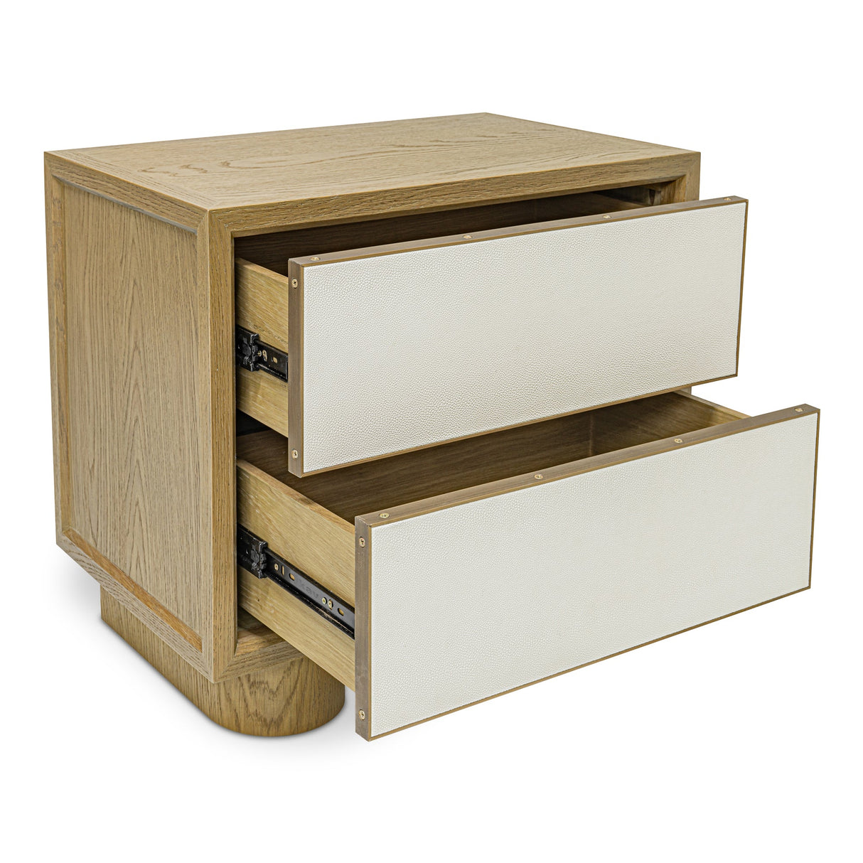 Marcelle White Nightstand by MOES at Eve Furniture
