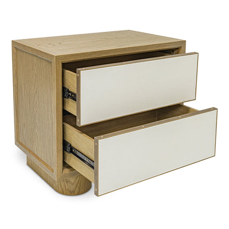 Marcelle White Nightstand by MOES at Eve Furniture