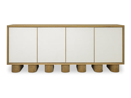 Marcelle White/Natural Sideboard by MOES at Eve Furniture